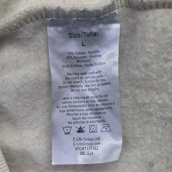 Disney Mickey Mouse Sweatshirt Womens Large White Red Polo Collar Ski Graphic - Picture 9 of 9